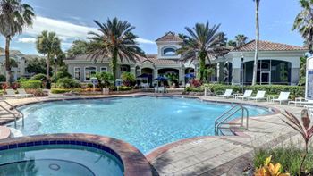 resort inspired pool at tuscany bay apartments westchase tampa FL